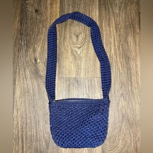 Wallborg Purse woven blue excellent condition